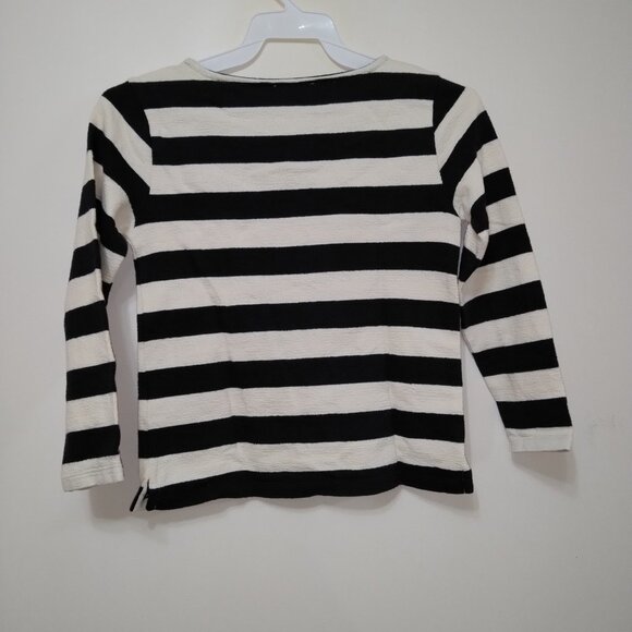 NWT Bonpoint boys navy and ivory striped top size 8A - Picture 3 of 4